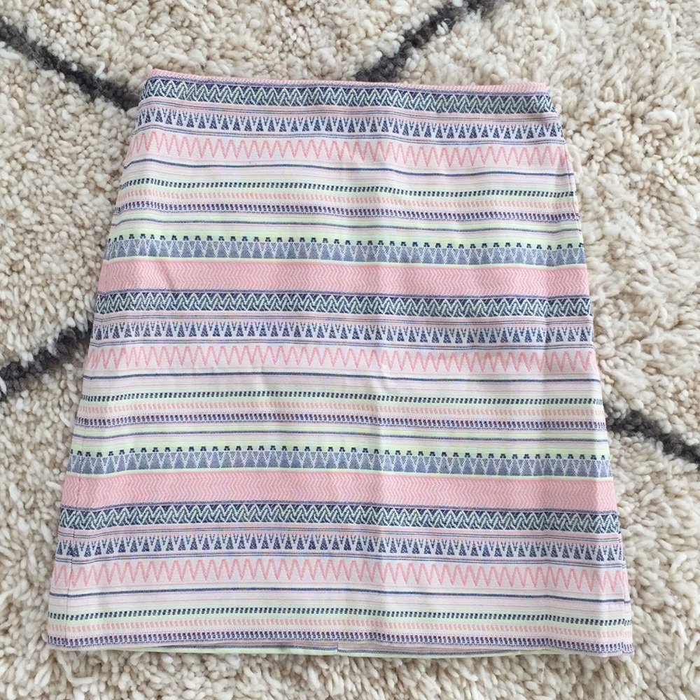 Loft Tribal Pattern Skirt Worn Once!